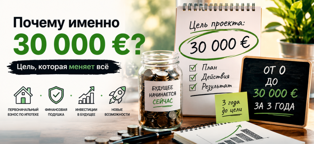 Почему именно 30 000 евро — финансовая цель проекта по созданию цифрового актива